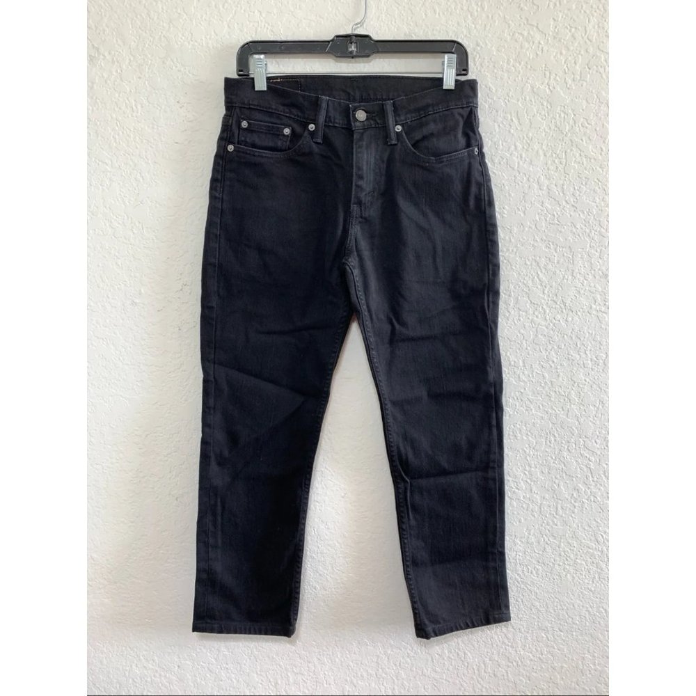 Levi's Mens 29 x 25 Black 514 Straight Flex Fit Denim Jean Stretch